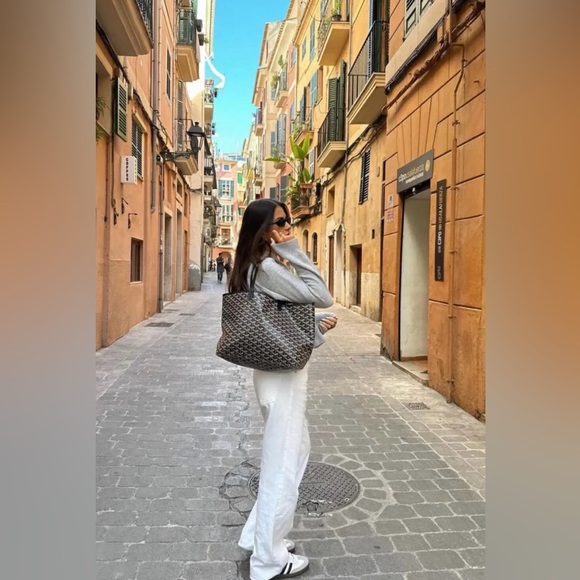 Goyard St Louis PM Goyardine Brown Tote Handbag with Pouch Authentic Brand New - Picture 8 of 10